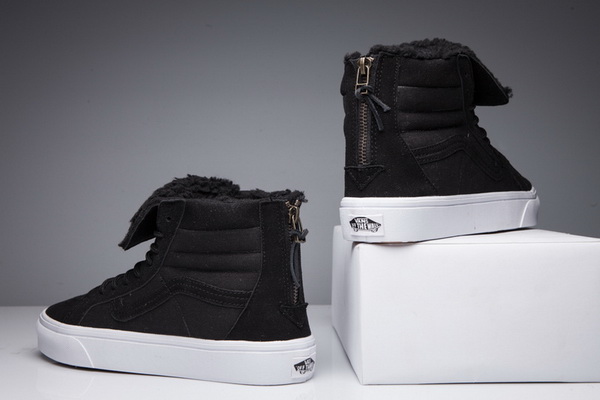 Vans High Top Shoes Lined with fur--009